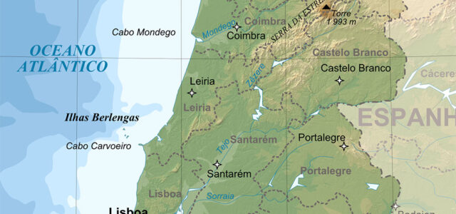 葡萄牙地图 ：地理